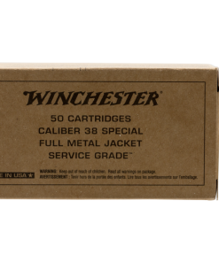 Winchester Service Grade Handgun Rounds .38 SPL 50-Rounds 130 Grain FMJ