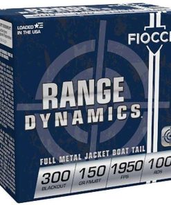 FIOCCHI RANGE DYNAMICS 30 BLACKOUT 150 GRAIN FMJBT 100 ROUNDS PER BOX - 300BARD1