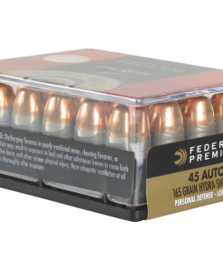 Federal Personal Defense Low Recoil Hydra-Shok Handgun Ammo .45 ACP 20-Rounds 165 Grain JHP