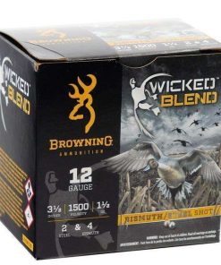 BROWNING WICKED BLEND 12 GAUGE 3.5" 1 1/2 OZ #2 & #4 BISMUTH SHOT - BOX - B193431242C