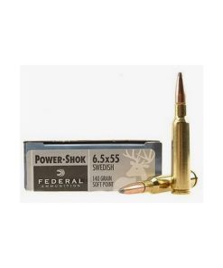 Federal PWRSHK 6.5X55 140GR SP 20rds