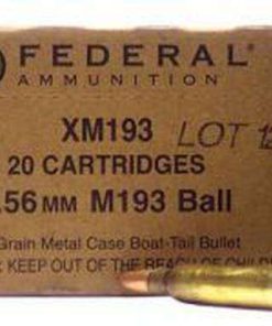 FEDERAL XM 5.56X45MM NATO 55 GRAIN FMJBT 100 ROUNDS PER BOX - XM193BK