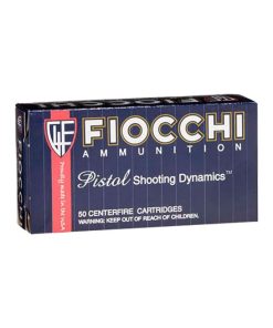 Fiocchi Shooting Dynamics FMJ 124 Grain Brass 9mm 50Rds