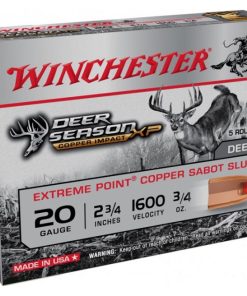 Winchester Deer Season Slug Shotgun Shells 20 Gauge 2.75" Chamber 5 RDs