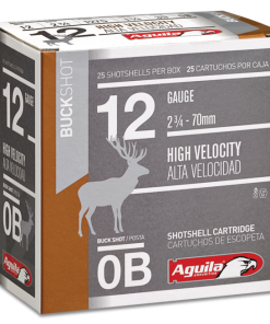 Aguila Field High Velocity 12 GA 0 Buck 25-Rounds 2.75"