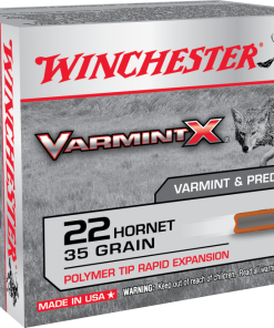 Winchester Varmint X Brass .22 Hornet 35-Grain 20-Rounds PT
